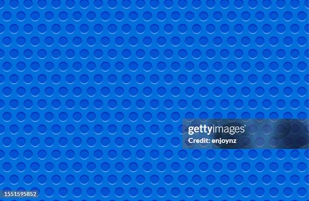 blauer nahtloser gestanzter stahlgitterhintergrund aus metall - metallgitter stock-grafiken, -clipart, -cartoons und -symbole