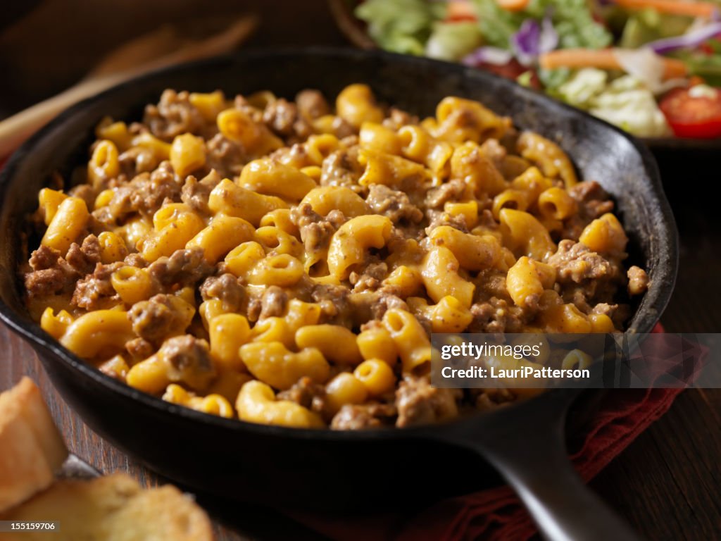 Cheesy Hamburger and Macaroni Dinner