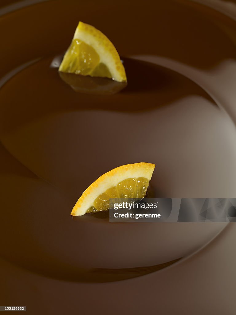 Chocolate Swirl With Orange Piece