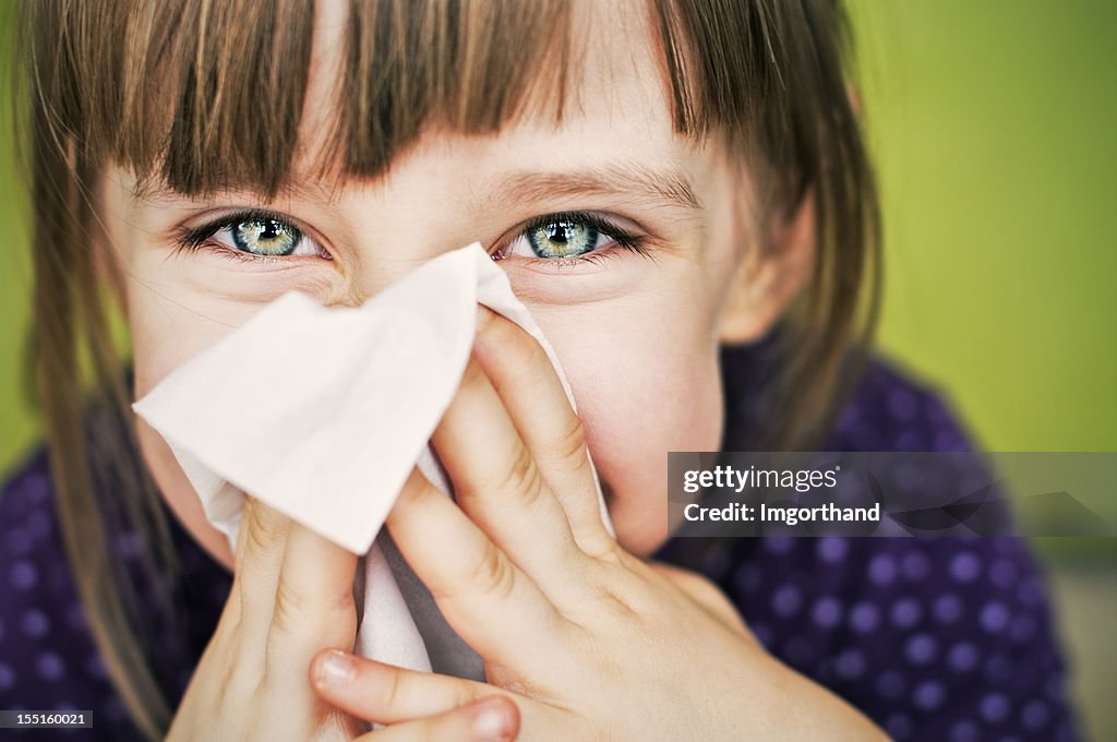 Having fun cleaning nose