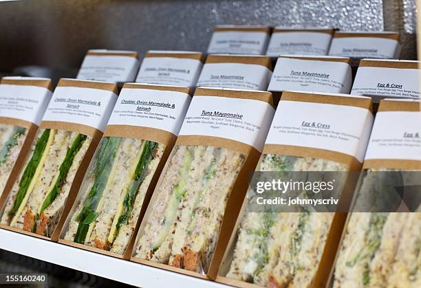 sandwiches... - packaging stock pictures, royalty-free photos & images