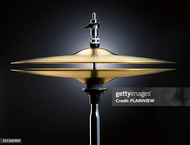 hi-hat - musical instrument close up stock pictures, royalty-free photos & images