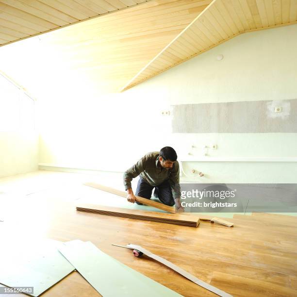 pisos laminado - wood laminate flooring fotografías e imágenes de stock