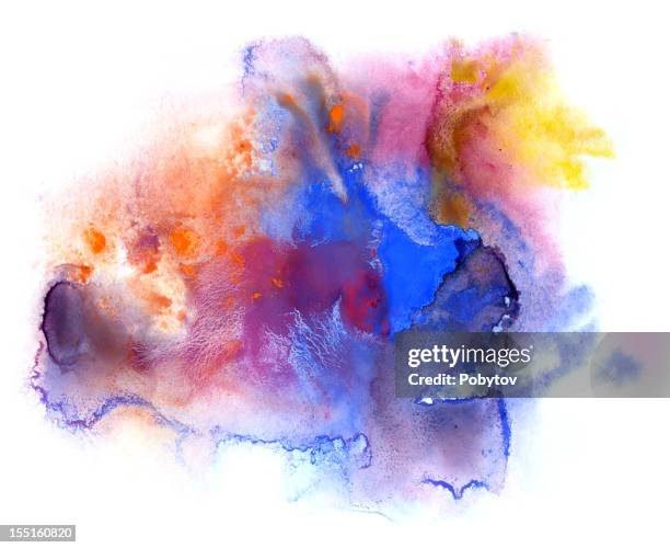 multicolored stain - cmyk stock illustrations