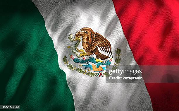 mexican flag - mexican flag stockfoto's en -beelden