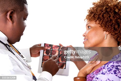 Colonoscopy Discussion Doctor Discussing Colonoscopy Report With Patient High-Res Stock Photo ...