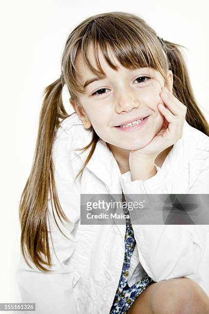 sete anos de idade garota de retrato - 6 7 years - fotografias e filmes do acervo