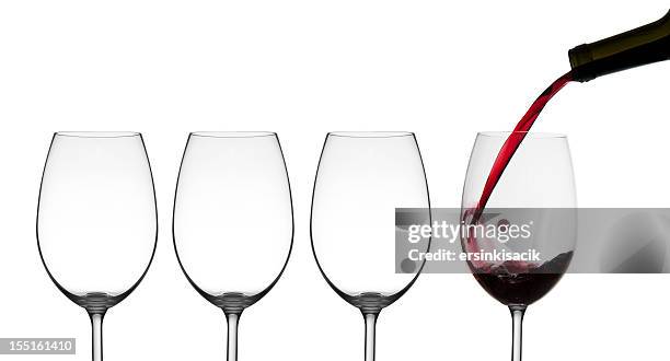 wine glasses - wine glass stockfoto's en -beelden