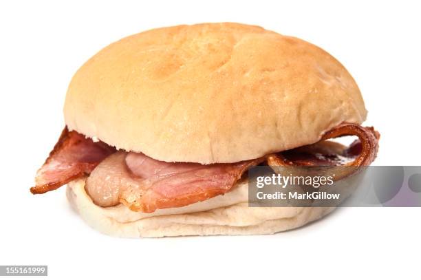 bacon rolo - pão de leite imagens e fotografias de stock