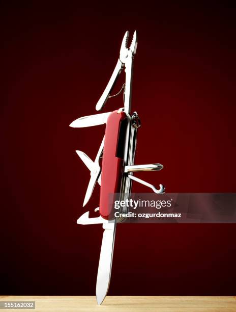 swiss army knife - penknife stock pictures, royalty-free photos & images
