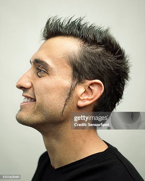 real man profile - punk person stock pictures, royalty-free photos & images