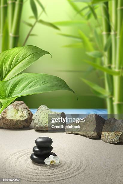 feng shui fantasy - sand pile stock pictures, royalty-free photos & images