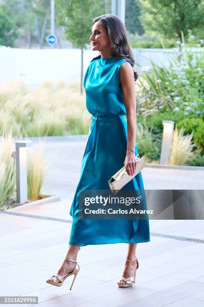 Queen Letizia of Spain attends the 'Luca de Tena', 'Mariano de Cavia' and 'Mingote' journalism awards 2023 at the ABC on July 17, 2023 in Madrid,...