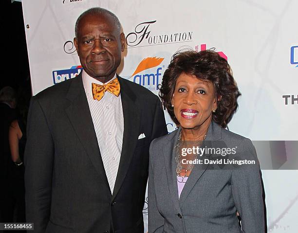 House of Representatives member Maxine Waters and husband Sid Williams attend the Debbie Allen Dance Academy Fundraiser Gala at the BookBindery and...