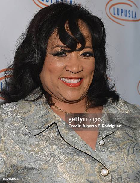 Actress Jackee Harry arrives to the Lupus LA 10th Anniversary Hollywood Bag Ladies Luncheon at Regent Beverly Wilshire Hotel on November 1, 2012 in...