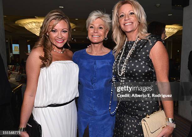 Nicole Paxson, Julia Van Hees-Aidner and Marla Paxson arrive to the Lupus LA 10th Anniversary Hollywood Bag Ladies Luncheon at Regent Beverly...