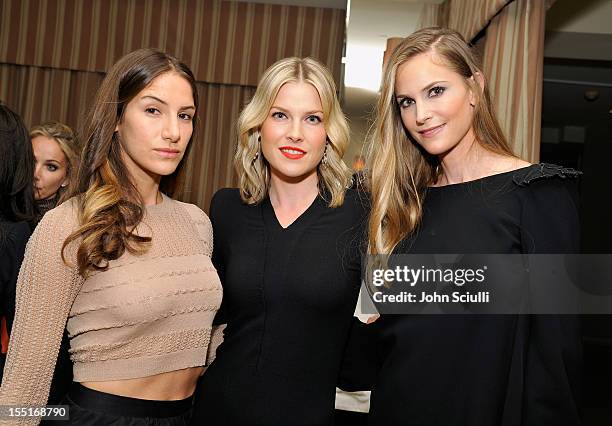 Minnie Mortimer Gaghan, Ali Larter and Annelise Peterson attend a dinner hosted by Ali Larter celebrating the Devi Kroell Spring Summer 2013...