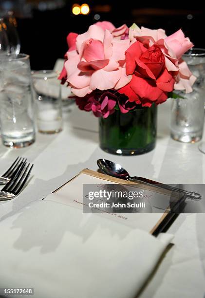 Decor at the dinner hosted by Ali Larter celebrating the Devi Kroell Spring Summer 2013 Collection at Sunset Tower on November 1, 2012 in West...