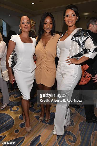 Actors Essence Atkins, Kellita Smith arrive to the Lupus LA 10th Anniversary Hollywood Bag Ladies Luncheon at Regent Beverly Wilshire Hotel on...