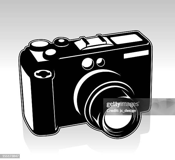 digital camera - point and shoot camera stock illustrations