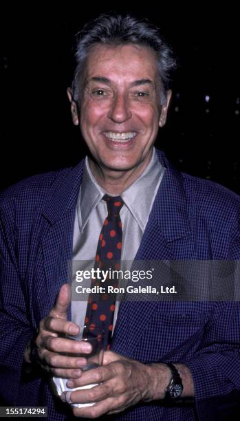 Actor Farley Granger attends the party for "As The World Turns" on July 10, 1986 at Mama Leone's Restaurant in New York City.