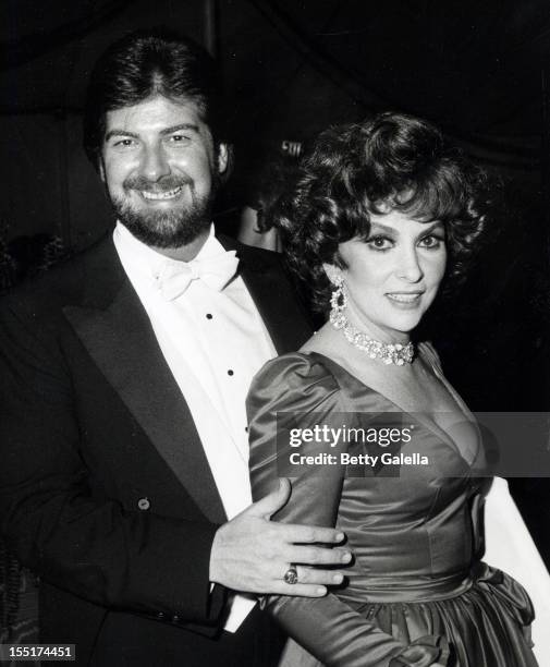 Actress Gina Lollobrigida and Jay Van Vechten attend "A Gift of Music" Los Angeles Bicentennial Tribute to Men & Women of Achievement on April 25,...