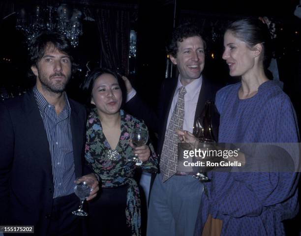 Actor Dustin Hoffman, wife Anne Byrne and guests attend the party for "Ballet On Broadway" on April 15, 1978 at Tavern on the Green in New York City.