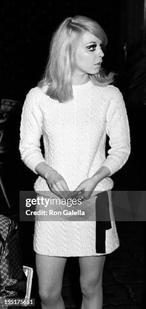 Actress Jill Haworth attends Eddie Fisher Opening Party on August 28, 1967 at the Americana Hotel in New York City.