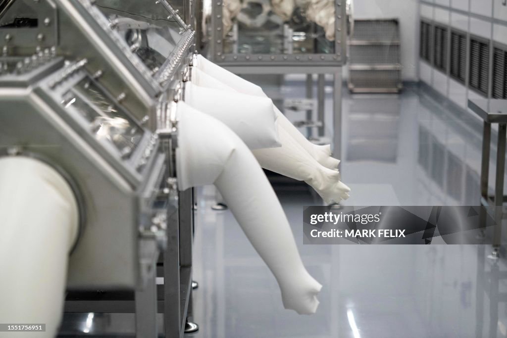 Osiris Lab The OSIRIS-REx Curation Lab, where samples will be processed, is seen ...