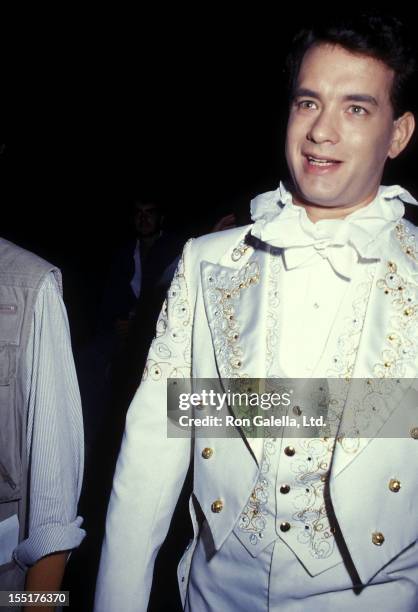 Actor Tom Hanks filming "Big" on September 11, 1987 in New York City.