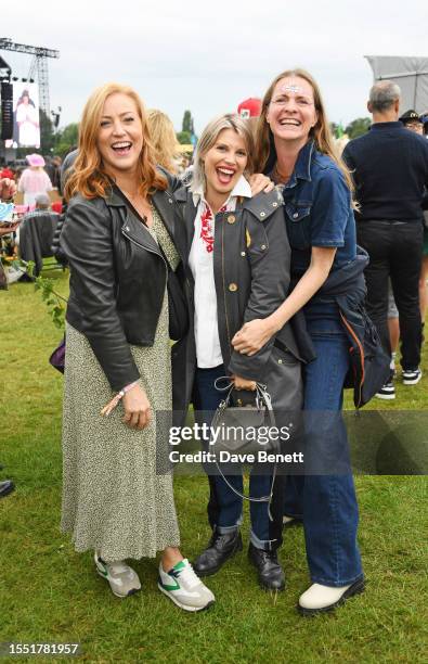 Sarah-Jane Mee, Pips Taylor and Chloe Delevingne attend Flackstock Festival 2023, a celebration of Caroline Flack's life dedicated to bringing...