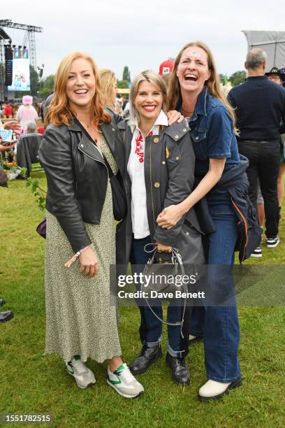 Sarah-Jane Mee, Pips Taylor and Chloe Delevingne attend Flackstock Festival 2023, a celebration of Caroline Flack's life dedicated to bringing...