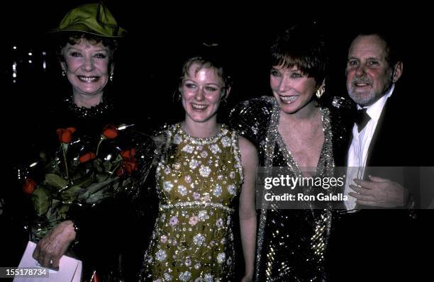 Dancer Gwen Verdon, daughter Nicole Fosse, actress Shirley MacLaine and choreographer/filmmaker Bob Fosse attend the New York Telephone's "A Gala...