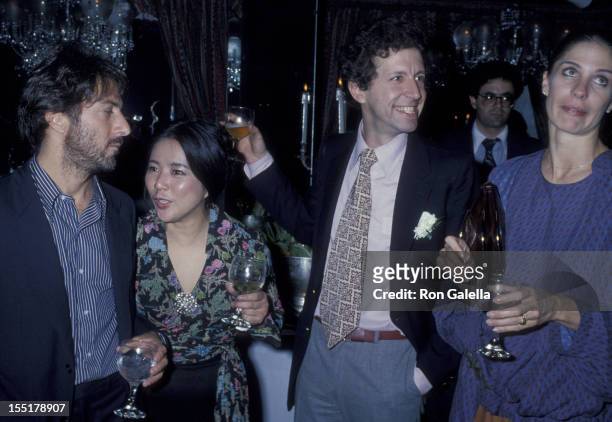 Actor Dustin Hoffman, wife Anne Byrne and guests attend the party for "Ballet On Broadway" on April 15, 1978 at Tavern on the Green in New York City.