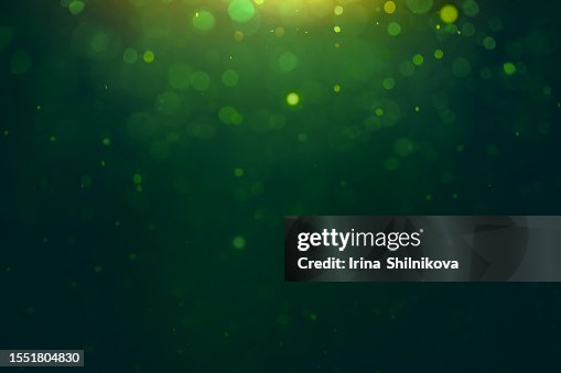 Dark Green Background With Gold Outoffocus Backlight Festive Background ...
