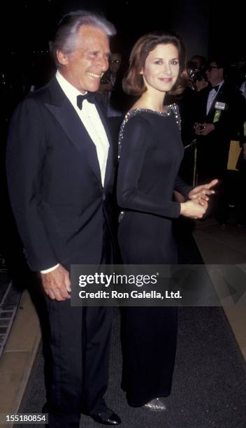 Actor Efrem Zimbalist Jr. And actress Stephanie Zimbalist attend 48th Annual Golden Globe Awards on January 19, 1991 at the Beverly Hilton Hotel in...