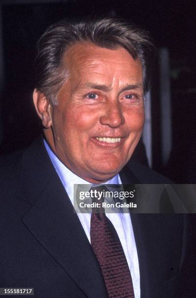 Actor Martin Sheen attends NBC TV Primetime Upfront Week on May 15, 2000 at Ruby Foo's in New York City.