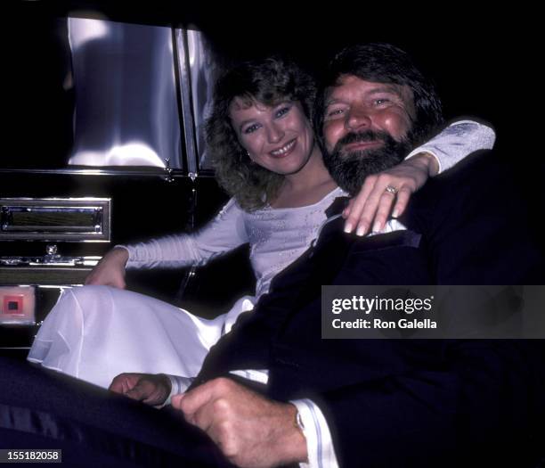 Musician Glen Campbell and Tanya Tucker attend Glen Campbell Golf Tournament Dinner Gala on February 17, 1981 at the Century Plaza Hotel in Century...