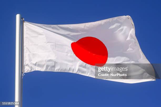 Flag of Japan is seen ahead of the F1 Grand Prix of Hungary at Hungaroring on July 22, 2023 in Budapest, Hungary.