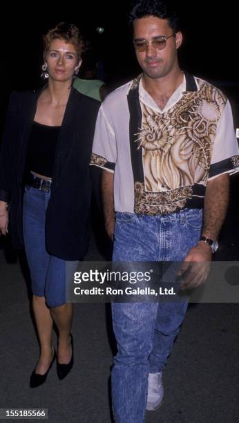 Ron Darling and wife Antoinette O'Reilly attend the performance of "The 12th" on July 21, 1989 at the Delacorte Theater in New York City.