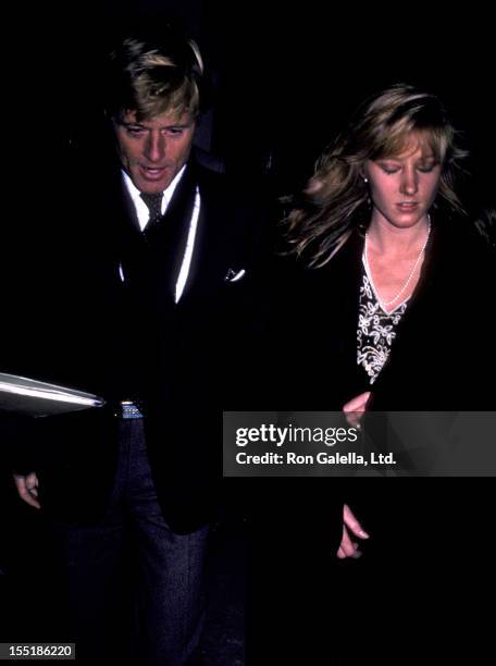 Actor Robert Redford and daughter Shauna Redford attend the opening exhibit of "Highlight" on November 17, 1983 at the International Center of...