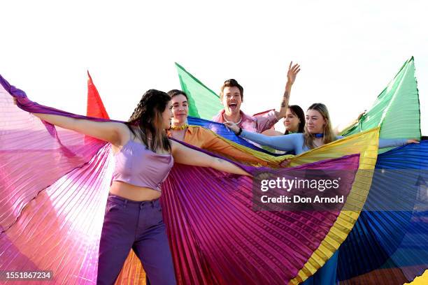 Harry Styles wax figure is unveiled on Coogee Beach on July 18, 2023 in Sydney, Australia.