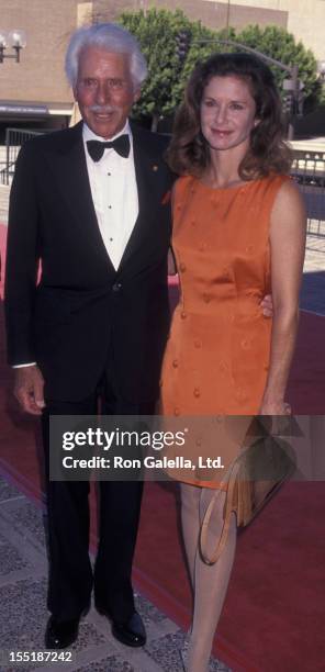 Actor Efrem Zimbalist Jr. And actress Stephanie Zimbalist attend 49th Annual Creative Arts Emmy Awards on September 7, 1997 at the Pasadena Civic...