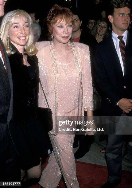 Actress Shirley MacLaine and daughter Sachi Parker attend the "Steel Magnolias" Century City Premiere on November 9, 1989 at Cineplex Odeon Century...