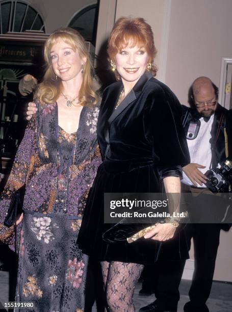 Actress Shirley MacLaine and daughter Sachi Parker attend the Fifth Annual American Cinema Awards on January 30, 1988 at Beverly Hilton Hotel in...