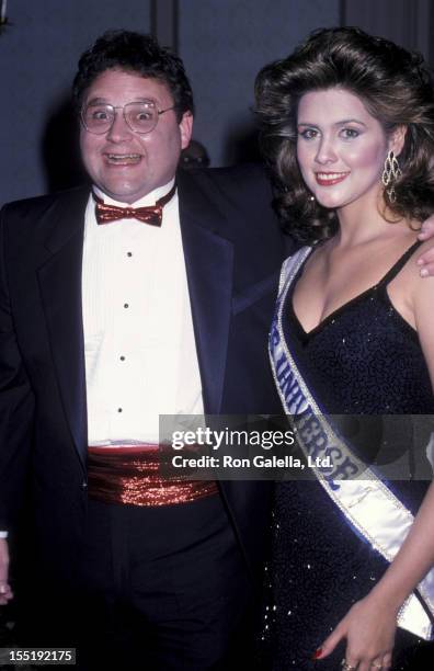 Actor Stephen Furst and Deborah Carthy Deu attend 26th Annual International Broadcasting on March 18, 1986 at the Century Plaza Hotel in Century...