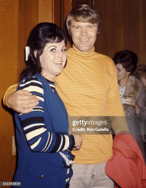 Musician Glen Campbell and Billie Jean Nunley attend 29th Annual Bing Crosby National Pro-Am Golf Tournament and Clambake on January 22, 1970 at...