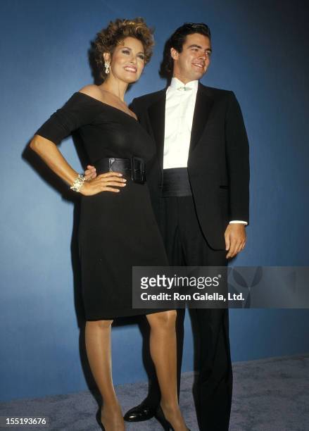 Actress Raquel Welch and son Damon Welch attend the 39th Annual Primetime Emmy Awards on September 20, 1987 at Pasadena Civic Auditorium in Pasadena,...