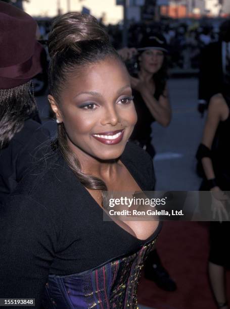 Singer Janet Jackson attends the 1999 Source Hip-Hop Music Awards on August 18, 1999 at the Pantages Theatre in Hollywood, California.