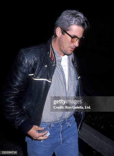 Actor Richard Gere attends John Reid's Birthday Party on September 9, 1989 in Beverly Hills, California.